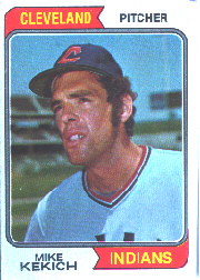 1974 Topps Baseball Cards      199     Mike Kekich